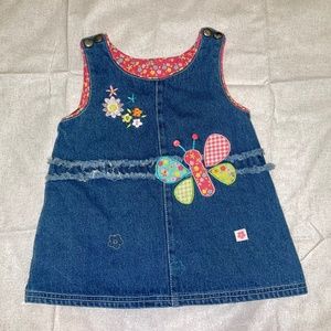 Vintage denim Kiks baby girl dress